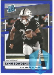 2020 Panini Donruss Rated Rookie Blue Lynn Bowden Jr. #332 Raiders